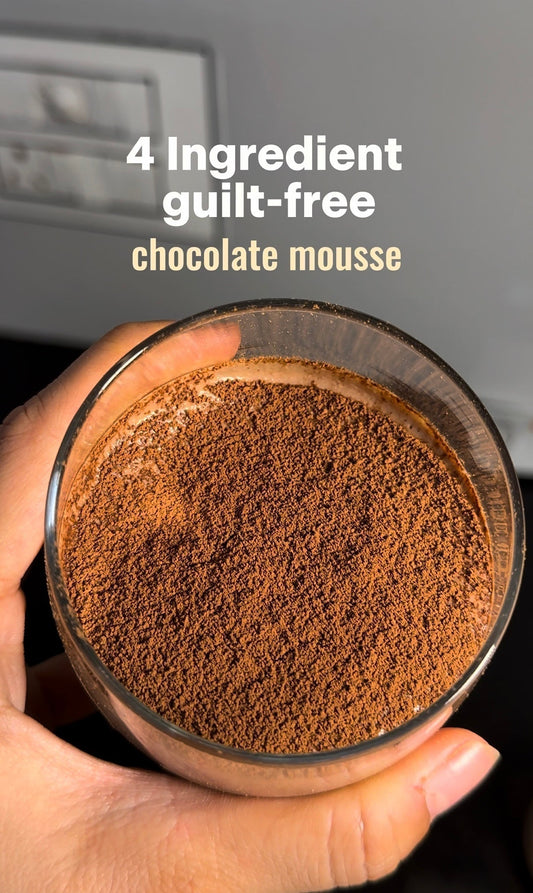 4 INGREDIENTS GUILT FREE CHOCOLATE MOUSSE