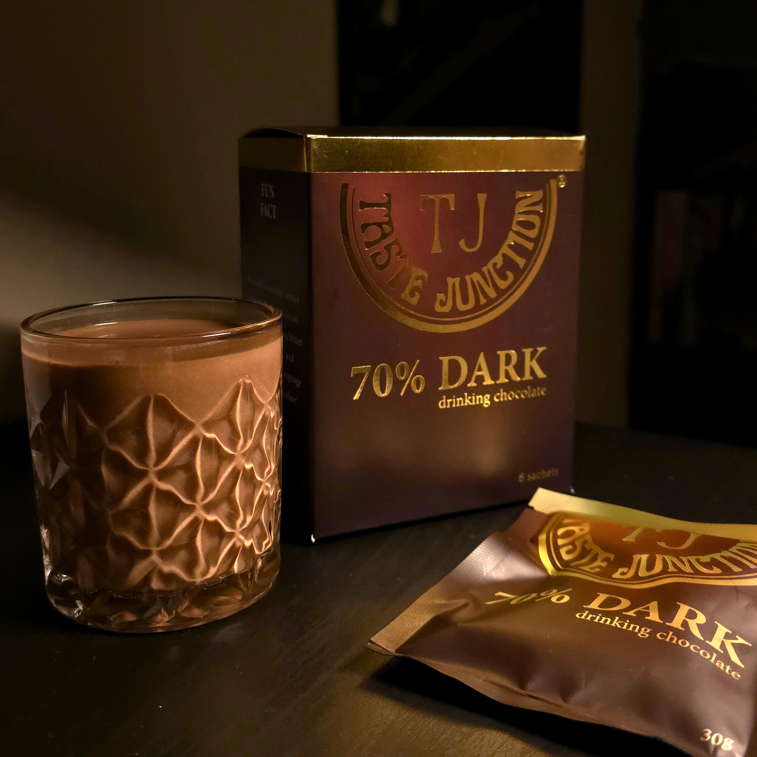 Dark drinking chocolate