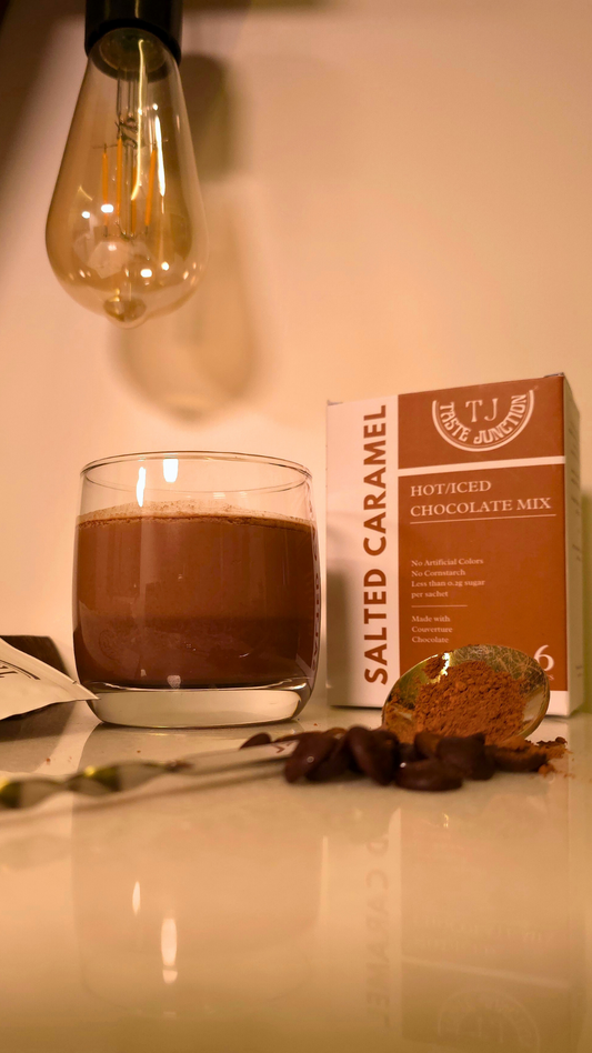 Salted Caramel Hot and Iced Chocolate
