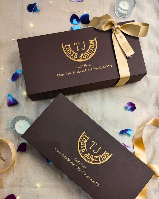 GIFT HAMPER | ICED & HOT CHOCOLATE | 3 FLAVORS | 18 SACHETS | FESTIVE SPECIAL
