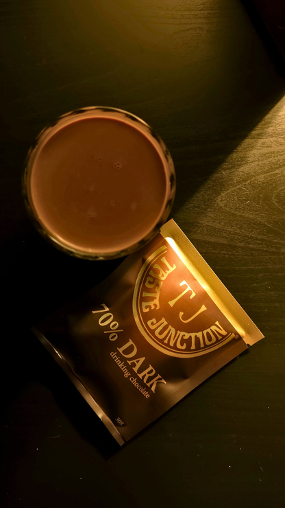 70% DARK HOT AND ICED CHOCOLATE