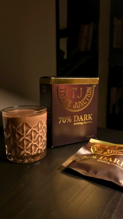 70% DARK HOT AND ICED CHOCOLATE